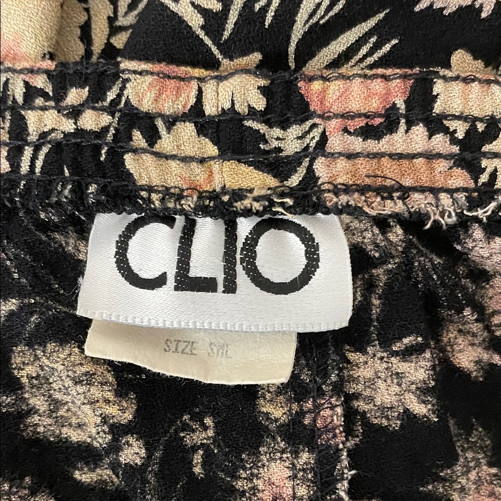 Clio Black and Cream Floral Maxi Skirt - Picture 3 of 3